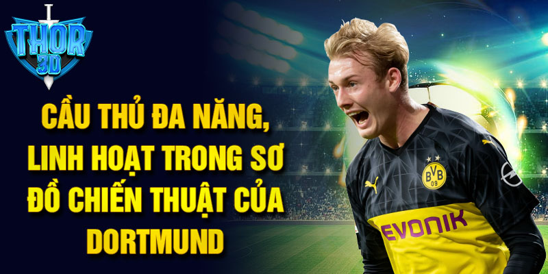 Cầu thủ đa năng, linh hoạt trong sơ đồ chiến thuật của Dortmund